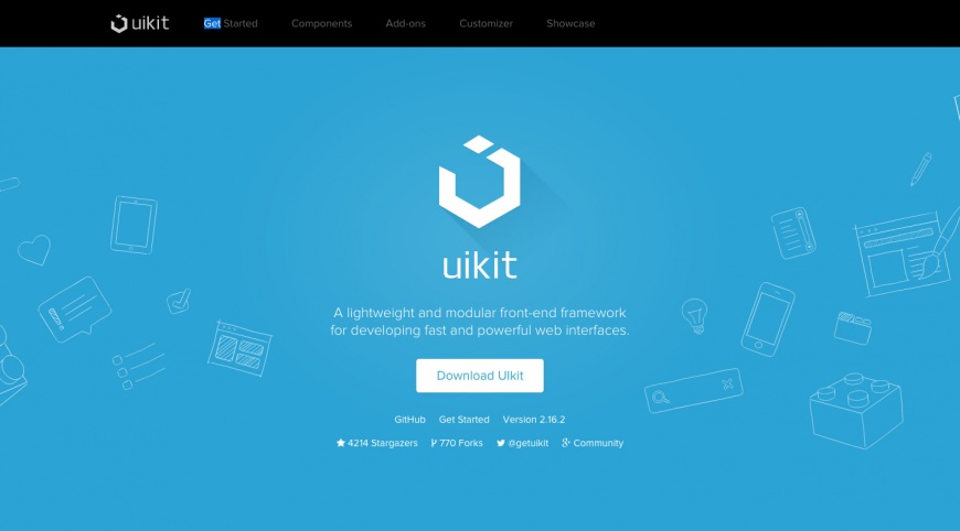 Yootheme's Uikit front-end framework